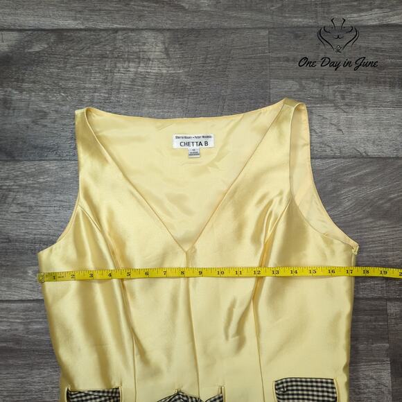 Chetta B A Line Silk Dress Size 12 - Picture 4 of 6